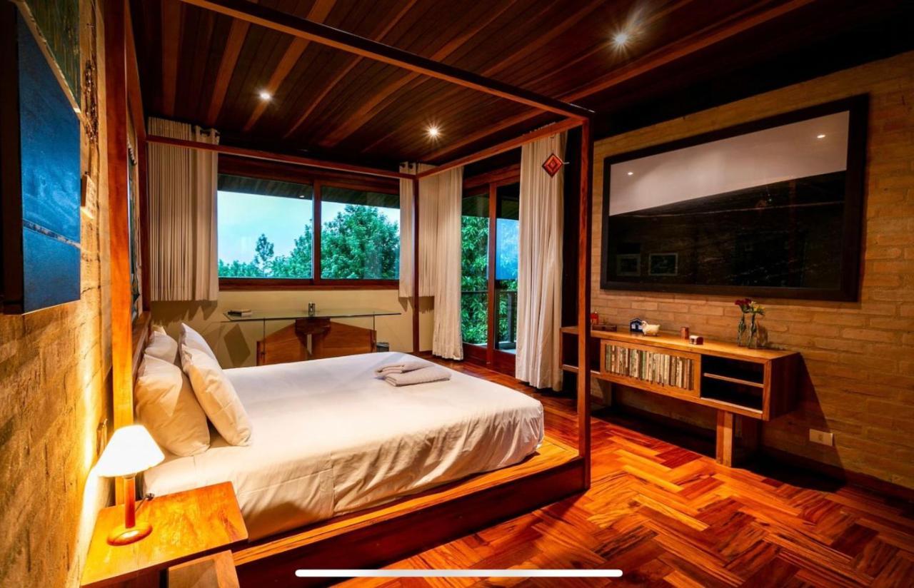 Casa De Vidro Com Vista Mantiqueira - Com Cafe E Staff Villa Campos do Jordao Bagian luar foto