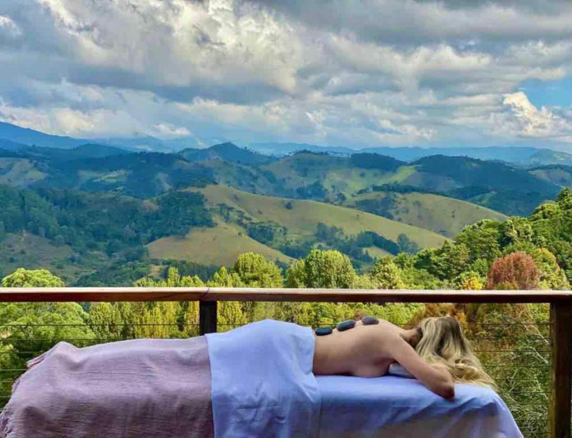Casa De Vidro Com Vista Mantiqueira - Com Cafe E Staff Villa Campos do Jordao Bagian luar foto