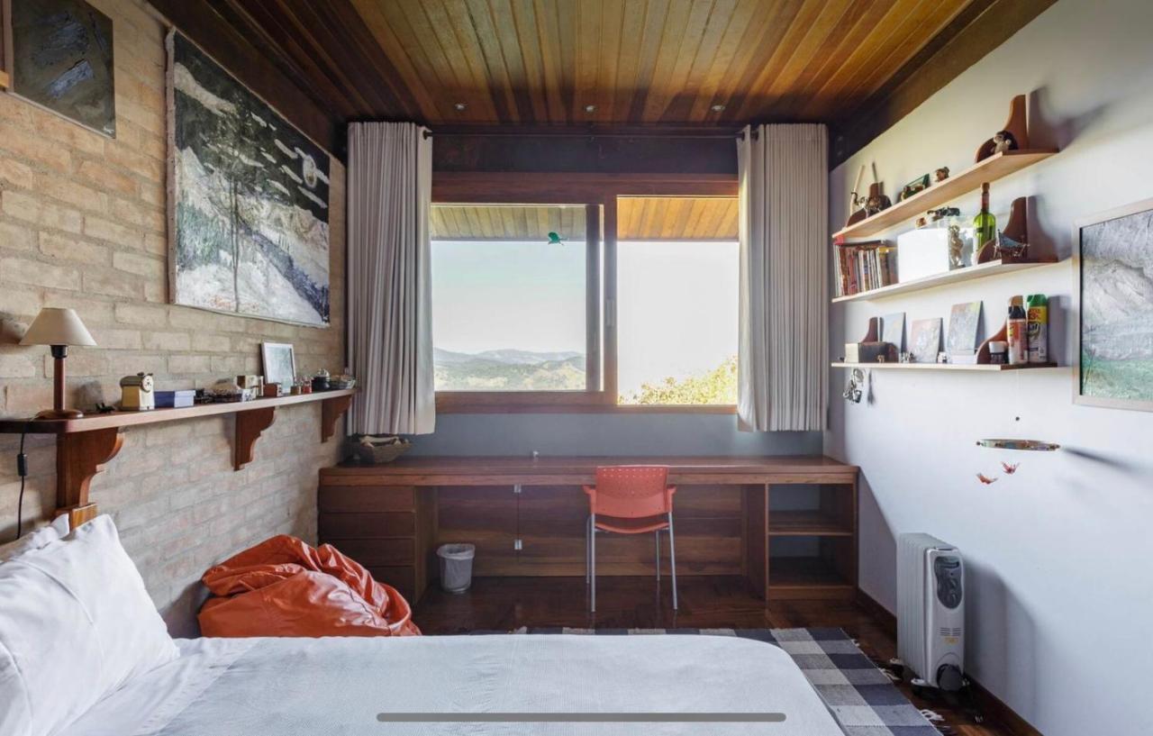 Casa De Vidro Com Vista Mantiqueira - Com Cafe E Staff Villa Campos do Jordao Bagian luar foto