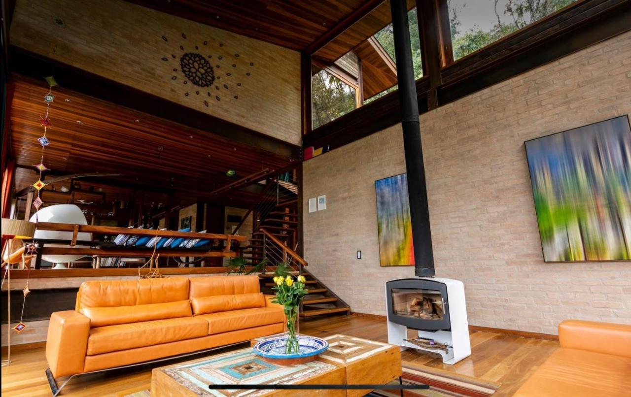 Casa De Vidro Com Vista Mantiqueira - Com Cafe E Staff Villa Campos do Jordao Bagian luar foto
