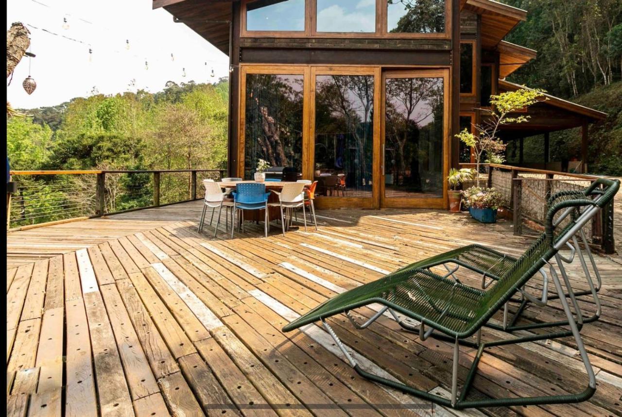 Casa De Vidro Com Vista Mantiqueira - Com Cafe E Staff Villa Campos do Jordao Bagian luar foto